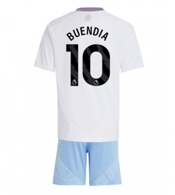 Aston Villa Emiliano Buendia #10 Bortatröja Barn 2024-25 Kortärmad (+ Korta byxor)